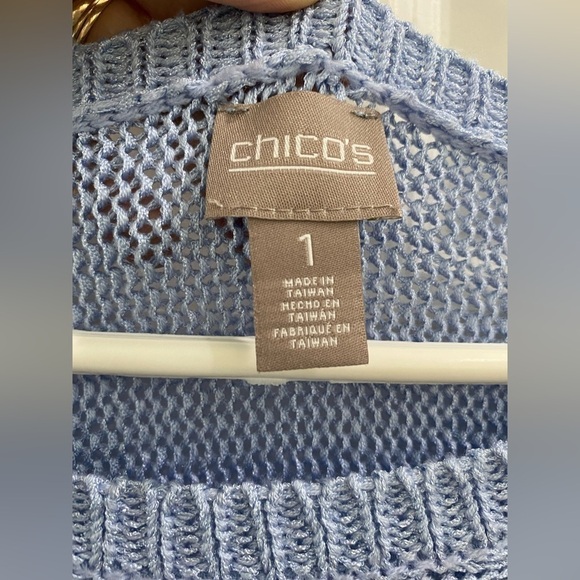 Chico’s Cordani Boat-Neck Sweater Shaker Loose Knit 3/4 Sleeves Women’s Size M - Picture 5 of 6